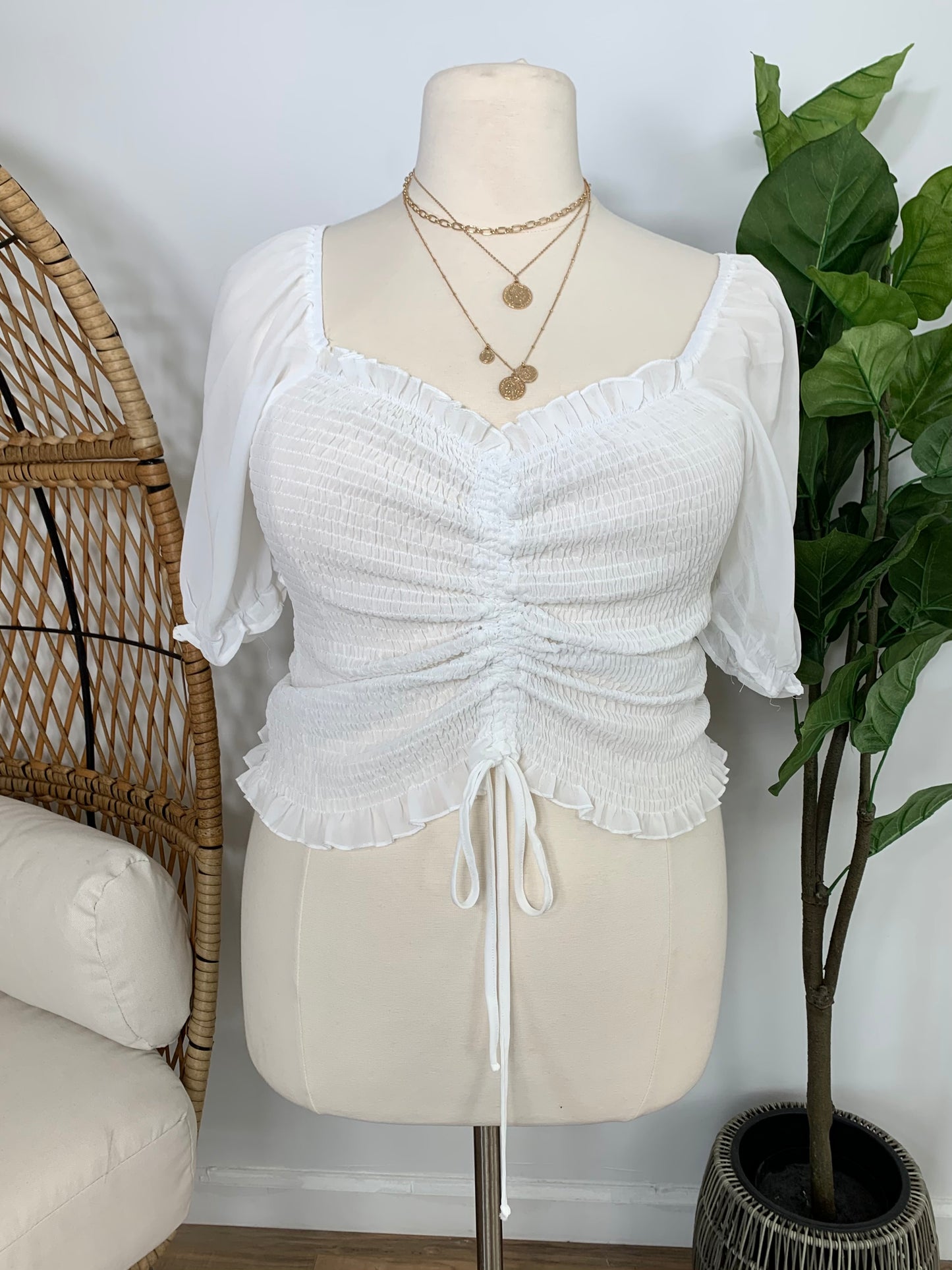 Lena Top- Ivory