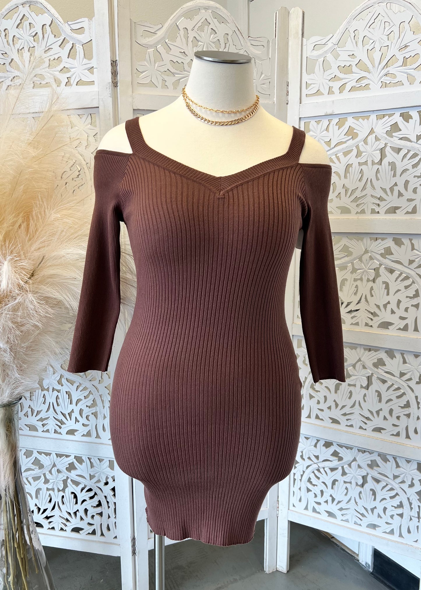 Laurie Dress- Brown